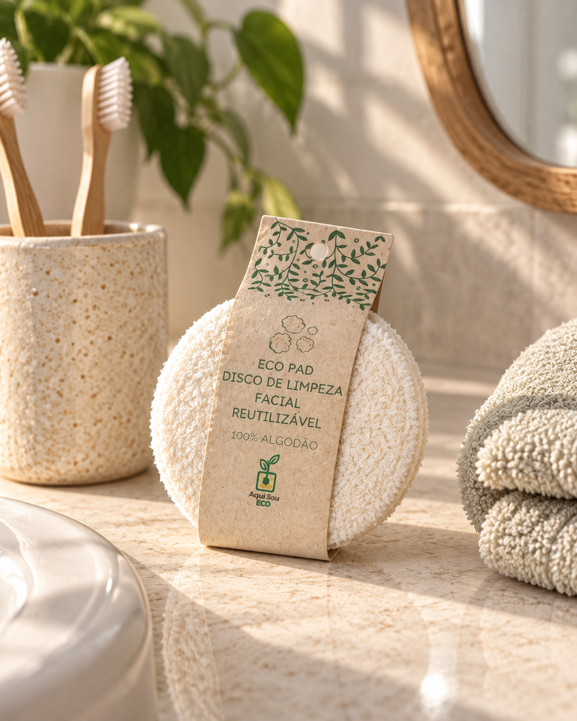 Eco Pads Réutilisables en Coton | Lot de 3
